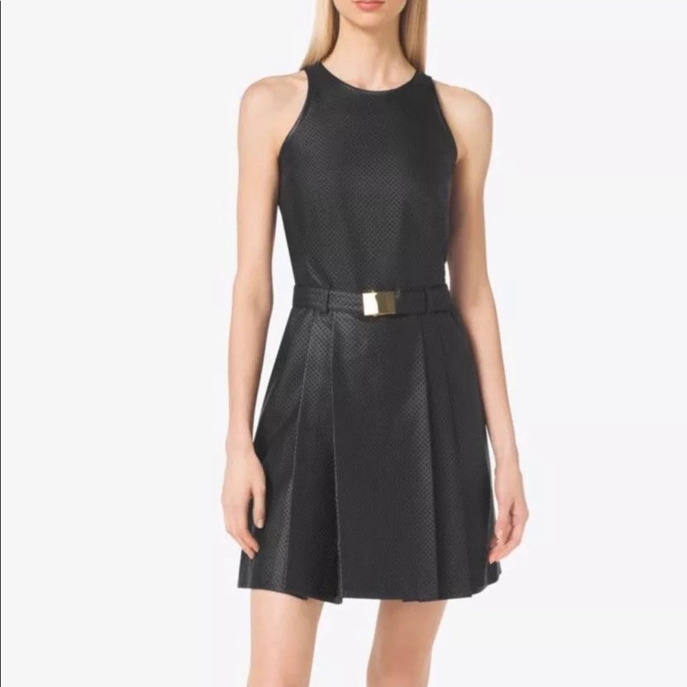 NWT Michael Kors perforated belted dress 👗